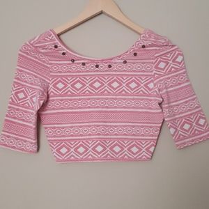 ❤️5/$15❤️Coral pink crop top